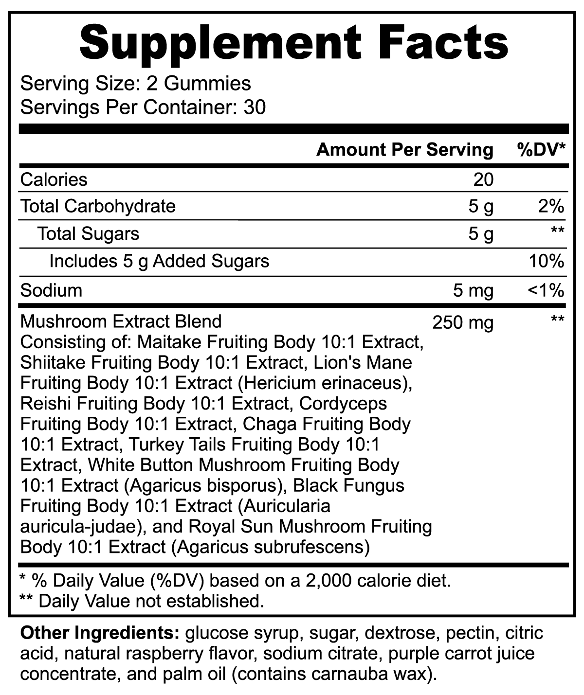 Focus Mushroom Extract Complex
